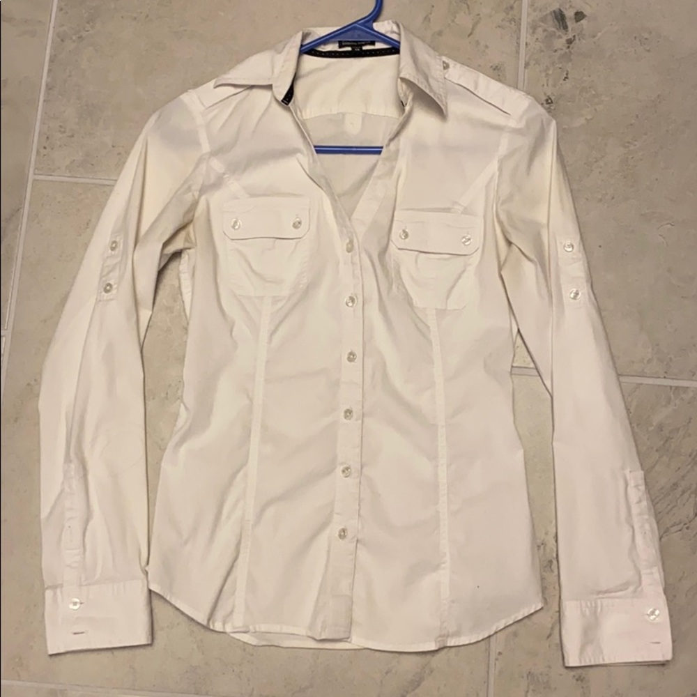 Express White Button Down
